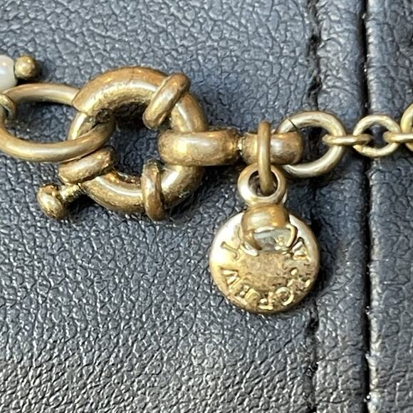 J.Crew Long Single Strand Dangle Fringe Faux Pearl Necklace 36” Senorita Clasp - Picture 3 of 4